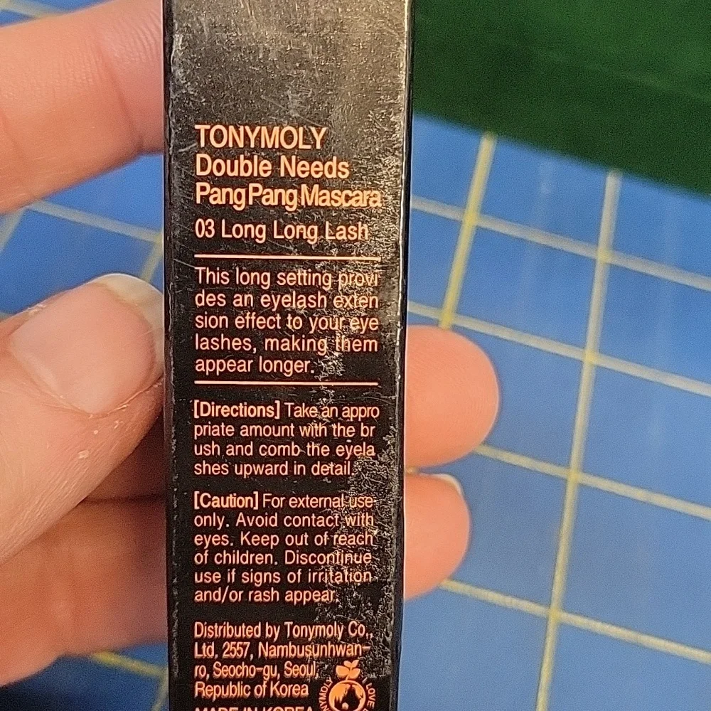 Double Needs Tony Moly Mascara Black 12g New in Box
